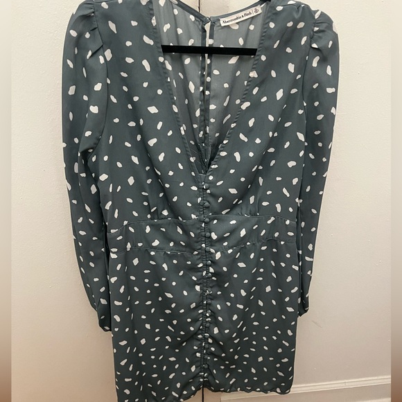 abercrombie & fit, v neck dress, perfect for work, XL, teal - Picture 1 of 3